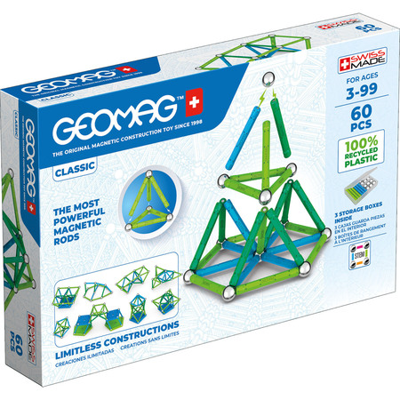 GEOMAG Geomag Green Line Color, 60 Pieces 272
